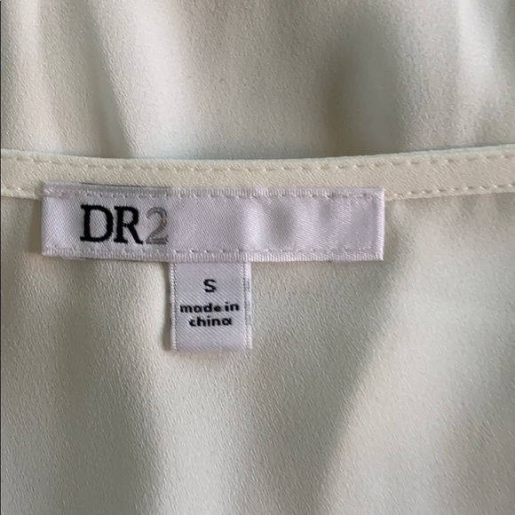 DR2 by Daniel Rainn Pleat Sleeve Split Neck Blouse - Picture 5 of 6